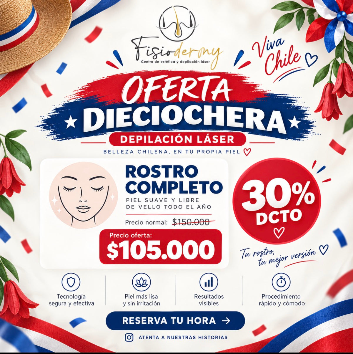 OFERTA DEPILACIÓN LÁSER ROSTRO COMPLETO