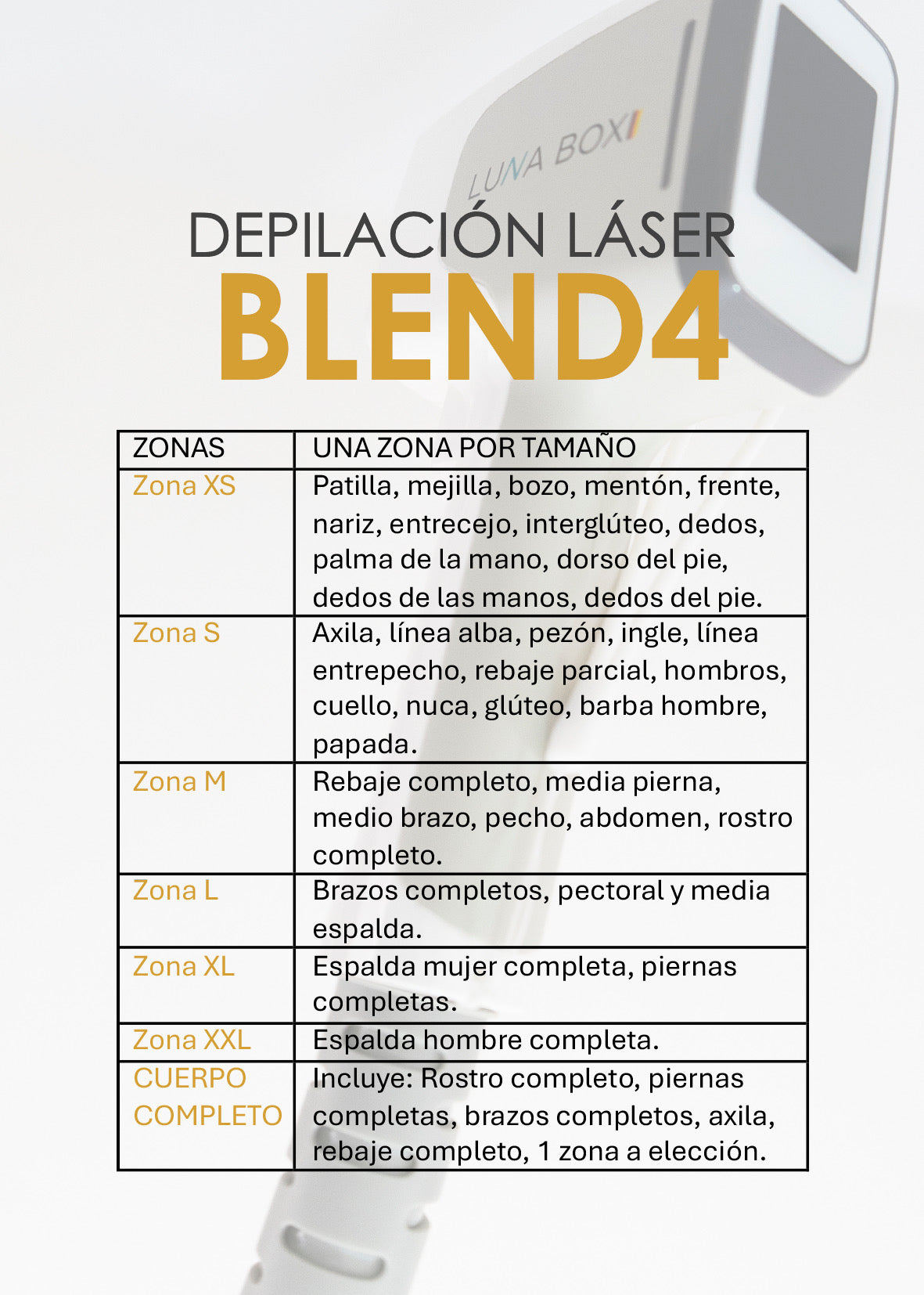 Depilación laser brazos completo o zona L