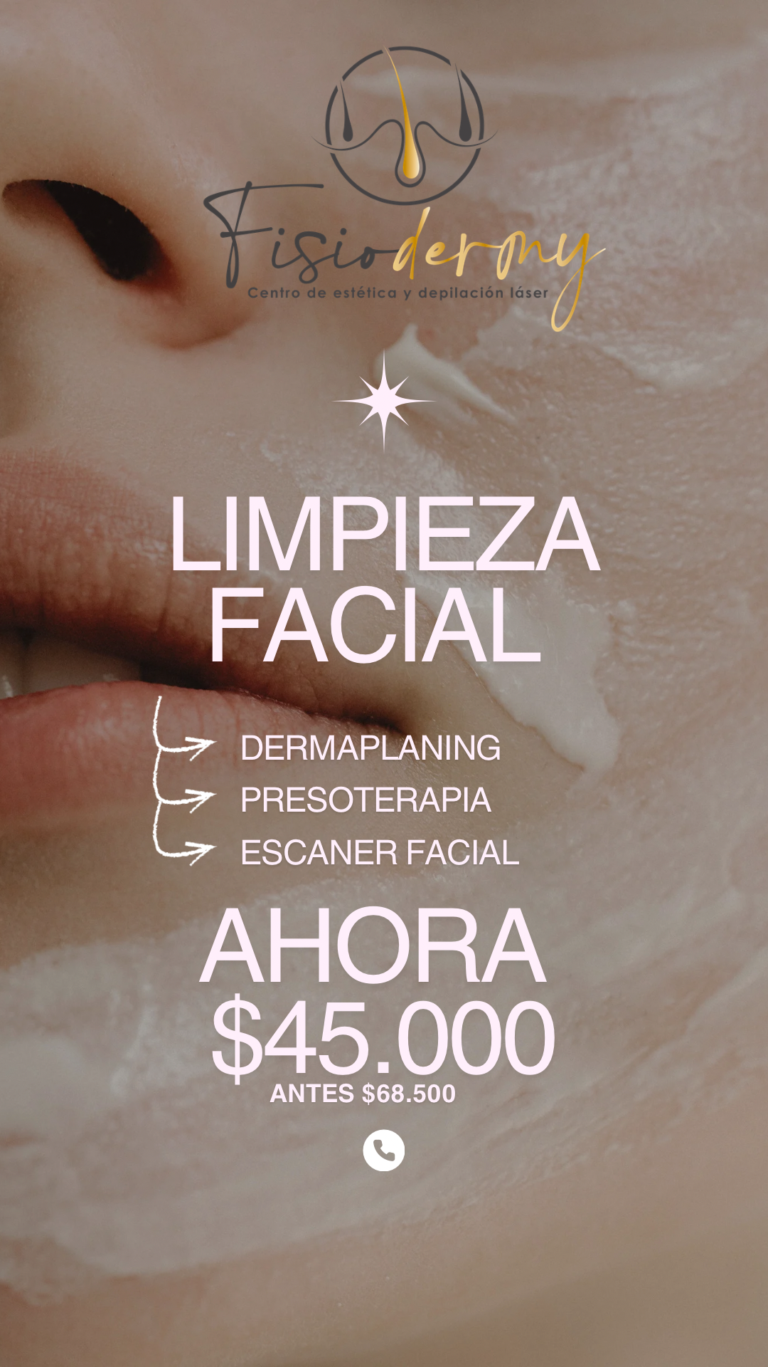 Cyber LIMPIEZA FACIAL CON DERMAPLANING Y PRESOTERAPIA Y ESCÁNER FACIAL DE REGALO