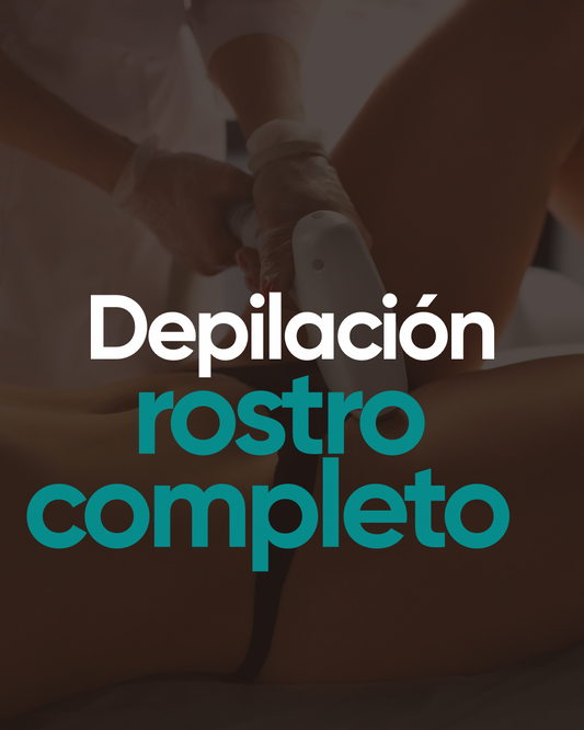 Depilación láser rostro completo (zona M) 6 sesiones