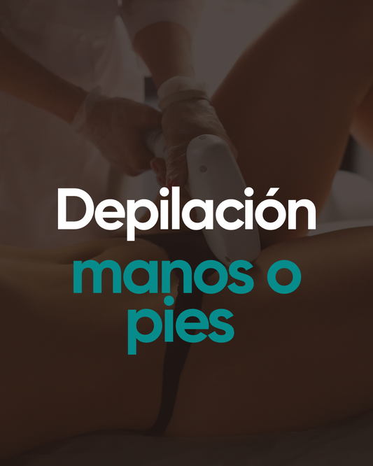Depilación láser  manos o pies (zona XS) 6 sesiones
