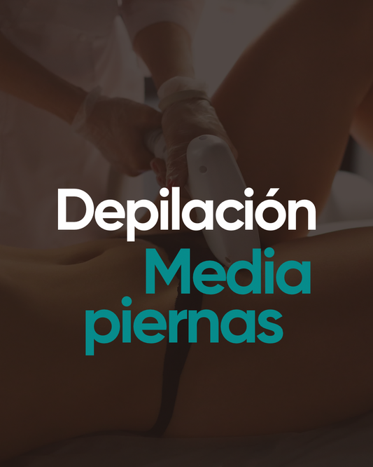 Depilación láser media piernas (zona M) 6 sesiones